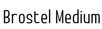 Brostel Medium Font Image