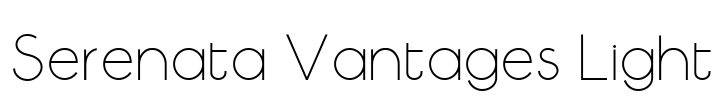 Serenata Vantages Light Font Image