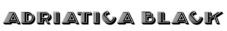 Adriatica Black Font Image