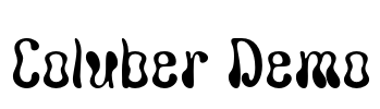 Coluber Demo Font Image