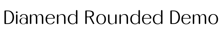 Diamend Rounded Demo Font Image