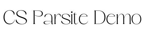 CS Parsite Demo Font Image