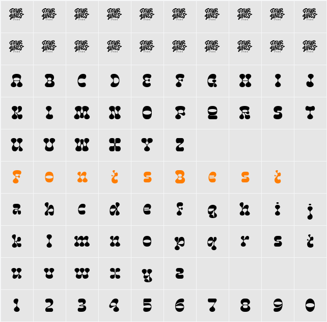 Stone Echos Character Map