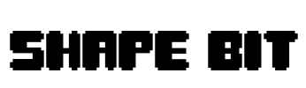 Shape Bit Font Image