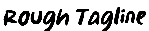 Rough Tagline Font Image