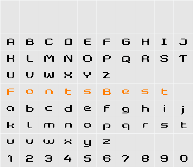 Retro Pixel Character Map