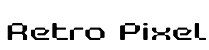 Retro Pixel Font Image