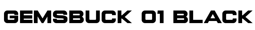 Gemsbuck 01 Black Font Image