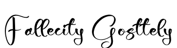 Fallecity Gosttely Font Image