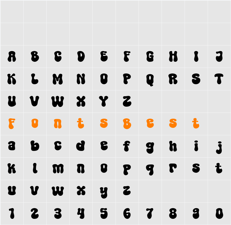 Super Brave Character Map