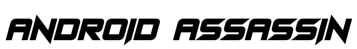 Android Assassin Font Image