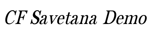 CF Savetana Demo Font Image