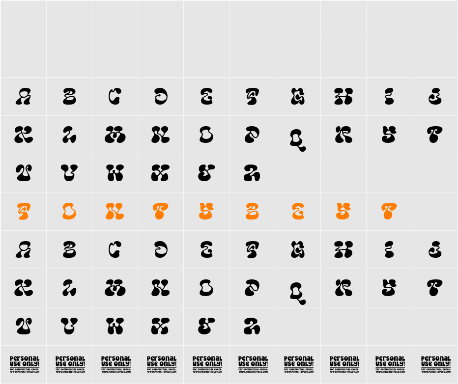 Retro Sailing DEMO Character Map