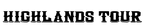 Highlands Tour Font Image