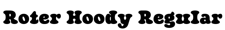 Roter Hoody Regular Font Image