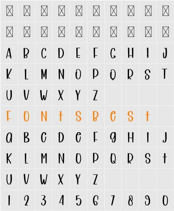 HOME PAGE Character Map