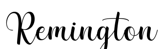 Remington Font Image