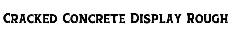 Cracked Concrete Display Rough Font Image