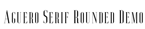 Aguero Serif Rounded Demo Font Image