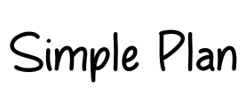 Simple Plan Font Image