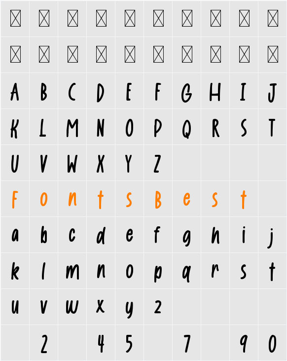 Handy Pen Character Map