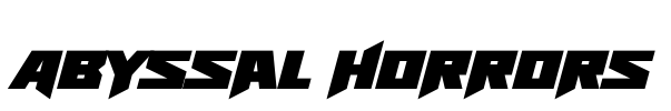 Abyssal Horrors Font Image