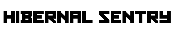 Hibernal Sentry Font Image