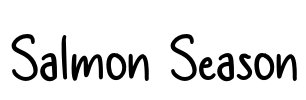 Salmon Season Font Image