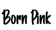 Born Pink Font Image