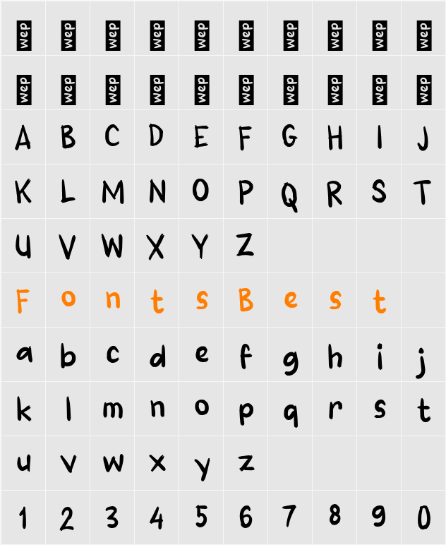 M Misko Character Map