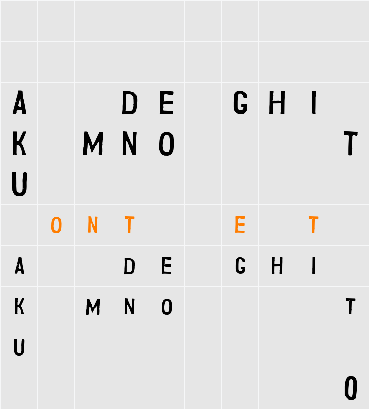 SMITUK Character Map