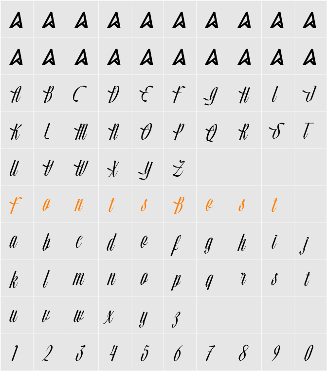 Behind Master Character Map