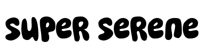 Super Serene Font Image