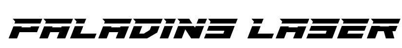 Paladins Laser Font Image