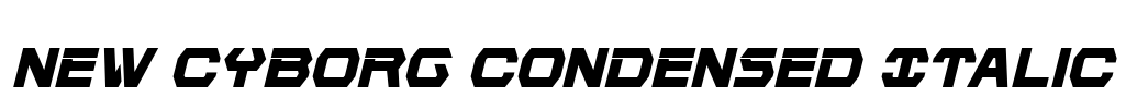 New Cyborg Condensed Italic