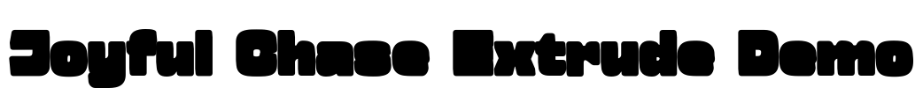 Joyful Chase Extrude Demo Font Image