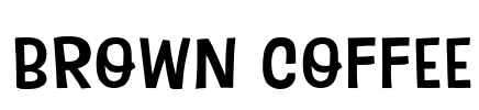 Brown Coffee Font Image