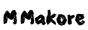 M Makore Font Image
