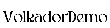 VolkadorDemo Font Image