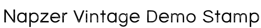 Napzer Vintage Demo Stamp Font Image