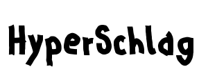 HyperSchlag Font Image