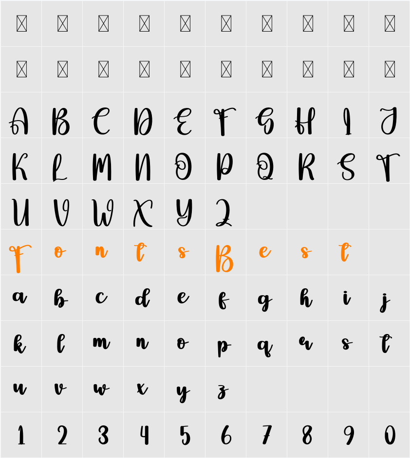 Guarder Character Map