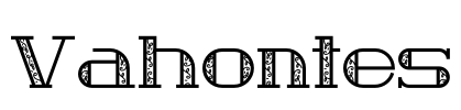 Vahontes Font Image