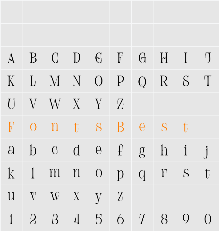 Moresby Character Map