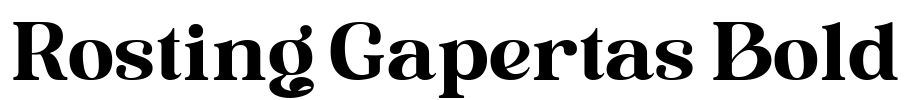 Rosting Gapertas Bold Font Image