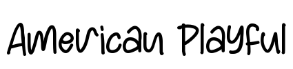 American Playful Font Image