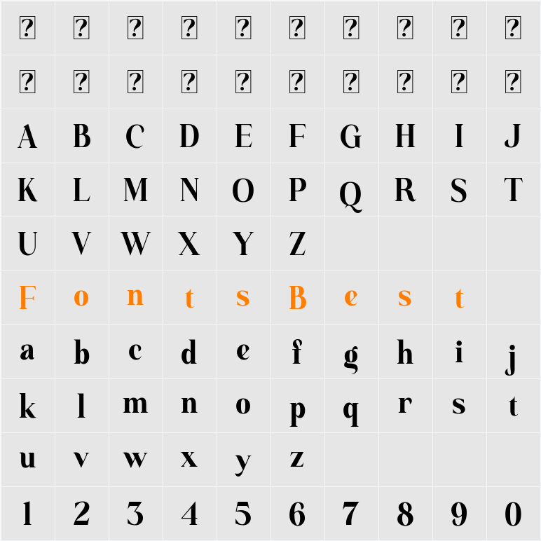 Essinna Character Map