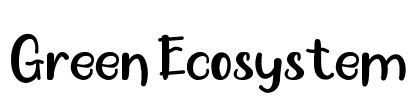 Green Ecosystem Font Image