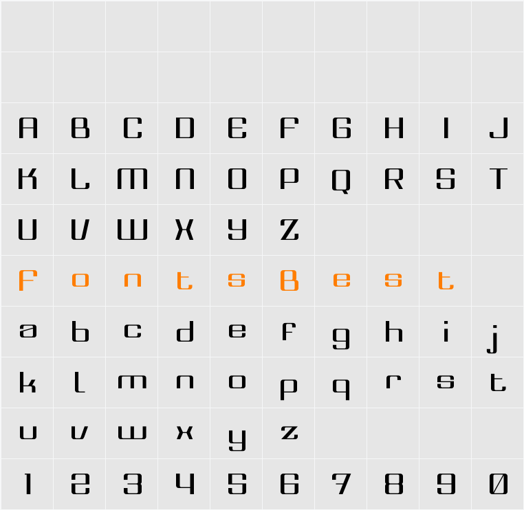 Costra Character Map