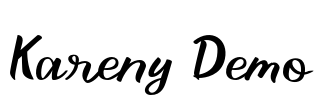 Kareny Demo Font Image
